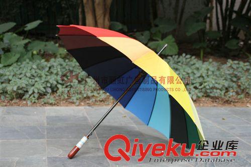 廠家直銷高爾夫傘 七彩彩虹高爾夫傘 創意碳纖高爾夫傘原始圖片2