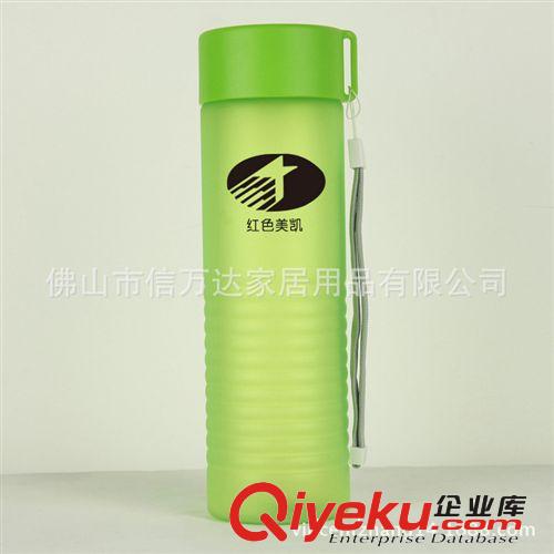 600ml PC噴油手腕帶炫彩手感杯磨砂禮品杯