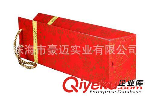 珠海市手提袋印刷廠家 定做婚慶結婚紅酒紙質禮品手提袋原始圖片3