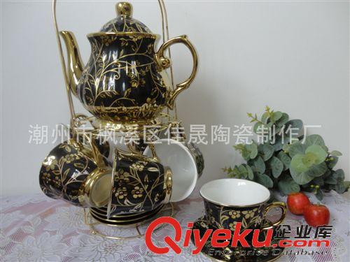 精美時尚13頭茶具\鍍鈦陶瓷茶具套裝   咖啡具套裝