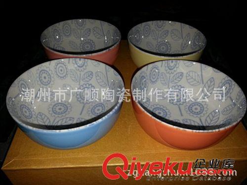 專業(yè)供應(yīng) 陶瓷禮品碗 黃色陶瓷碗