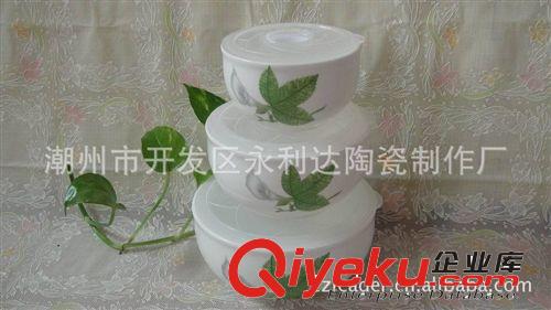 批量生產(chǎn)gd耐用實用韓式陶瓷保鮮碗 廣告促銷產(chǎn)品