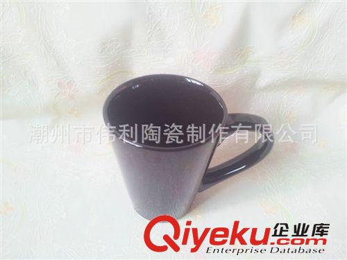 精品推薦 色釉V形杯 新款色釉陶瓷杯子原始圖片2