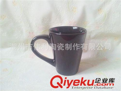 精品推薦 色釉V形杯 新款色釉陶瓷杯子原始圖片3