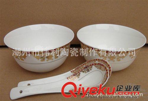 長(zhǎng)期批發(fā)陶瓷碗 家居用品餐具 碗匙套裝