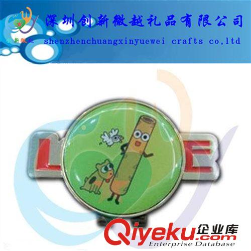 高爾夫商務(wù)用品 圓形帽夾定做 加印LOGO原始圖片3