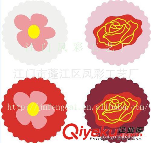 【廠家直銷】批發(fā)彩色花草木制杯墊【激光切割】