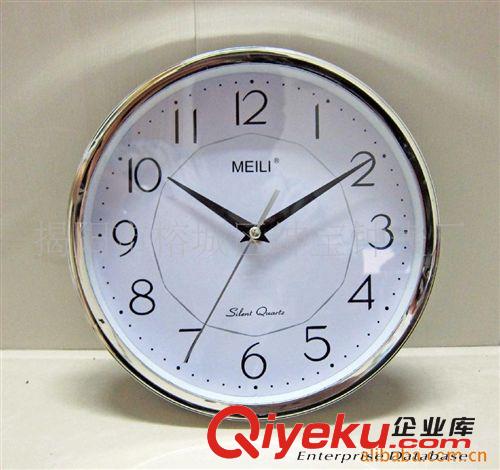 批發(fā)美立牌塑料掛鐘 圓形掛鐘 禮品掛鐘 出口掛鐘 MEILI CLOCKS