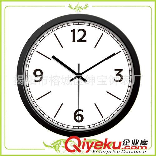 【廠價定制】拉絲不銹鋼禮品鐘 金屬廣告促銷鐘 Metal Wall Clock原始圖片2