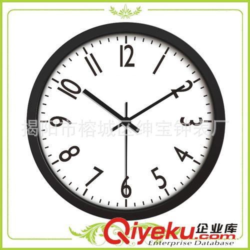 【廠價定制】拉絲不銹鋼禮品鐘 金屬廣告促銷鐘 Metal Wall Clock原始圖片3