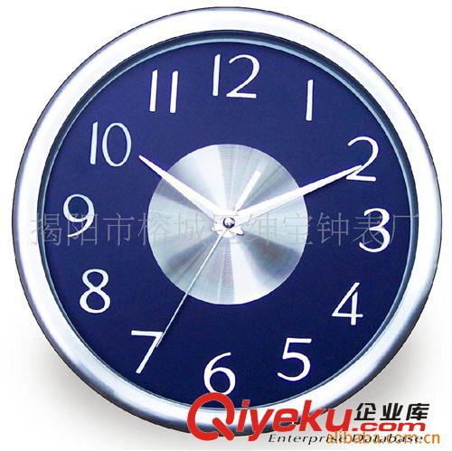 批發(fā)韓式石英掛鐘 圓形石英鐘 金屬掛鐘 OEM CLOCK