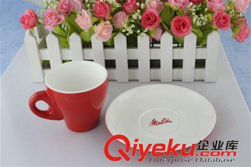 廠(chǎng)家直銷(xiāo)咖啡杯  加工定制陶瓷杯咖啡杯 多種顏色陶瓷咖啡杯碟原始圖片3