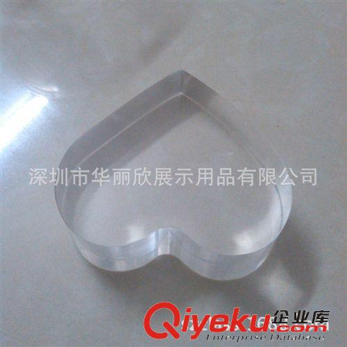 深圳亞克力制品廠家熱賣(mài)亞克力心形擺件 高透明有機(jī)玻璃制品擺件原始圖片3