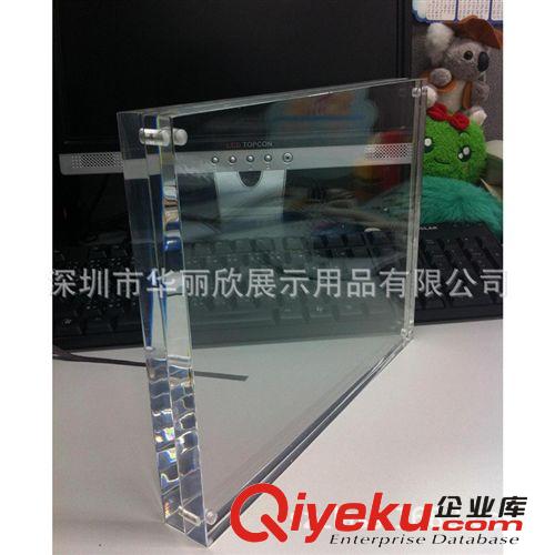 【廠家直銷】5x7英寸8+8MM厚強(qiáng)磁有機(jī)玻璃相框 高透明亞克力相框原始圖片3