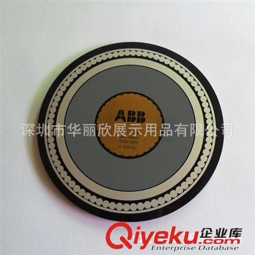 供應(yīng)有機(jī)玻璃圓形杯墊加印logo 亞克力塑料杯墊 防滑隔熱有機(jī)杯墊原始圖片2