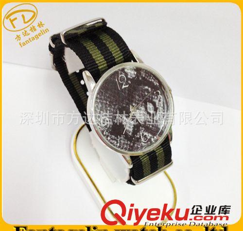 廠家供應(yīng)尼龍帶運(yùn)動(dòng)手表 尼龍織帶石英廣告促銷手表 滌淪表帶
