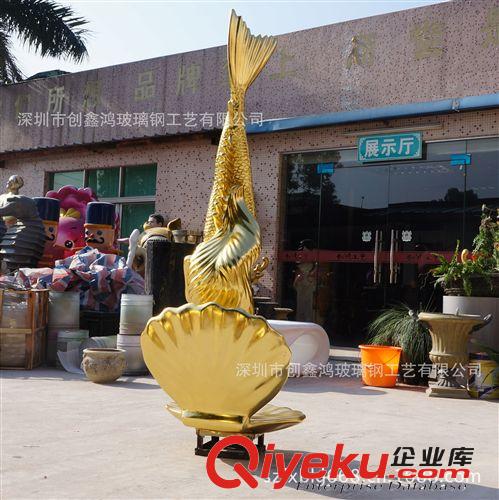 玻璃鋼貼金箔美人魚造型 酒店藝術(shù)造型