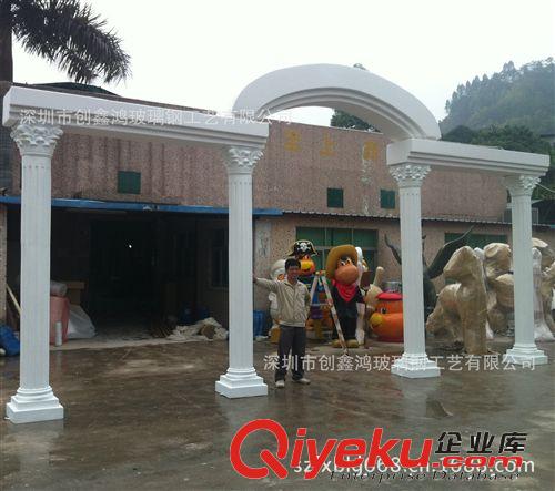 玻璃鋼裝飾柱 FRP裝飾圓柱直銷 高檔裝飾浮雕柱 葡萄浮雕圓柱