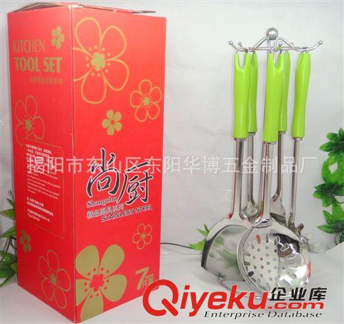 新品推薦 供應彩色塑料柄廚房用品 不銹鋼廚具原始圖片2