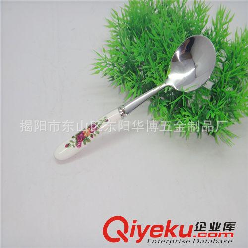 供應陶瓷勺子 15.5cm小柄大勺 禮品勺原始圖片3