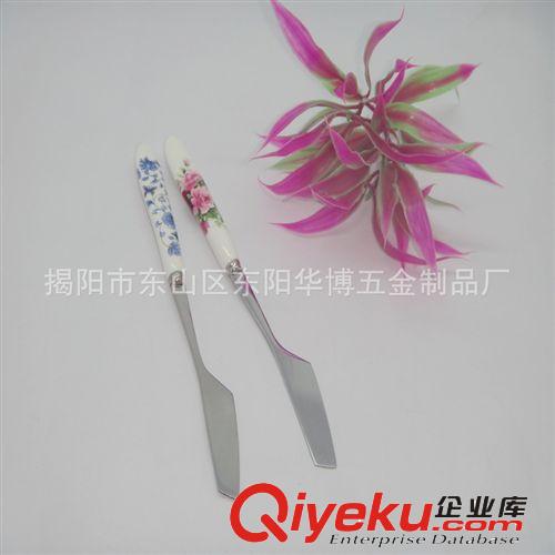 【新品主推】貼花陶瓷手柄不銹鋼刀叉 水果刀叉套裝 餐具禮品刀叉原始圖片2