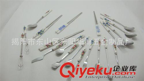 本廠直銷精裝陶瓷筷子餐具 不銹鋼陶瓷散裝筷子餐具原始圖片2