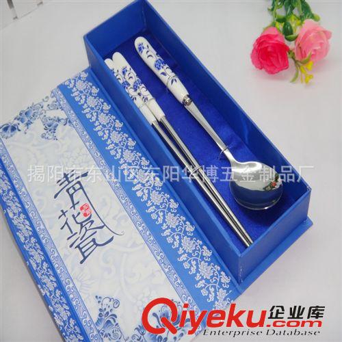 供應青花餐具 新款花色勺筷兩件套原始圖片3