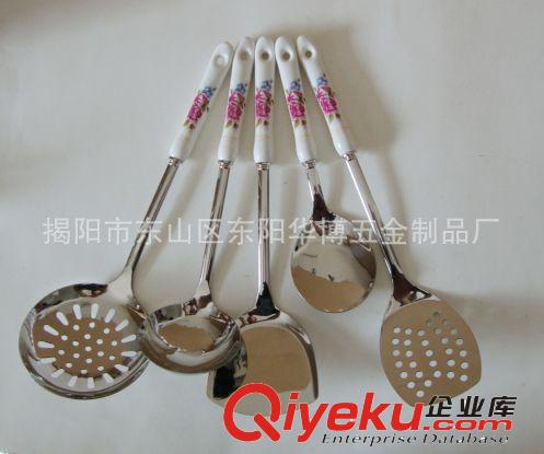 批發(fā)供應(yīng)精美不銹鋼陶瓷廚具 禮品廚具餐具套裝！原始圖片3