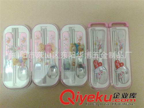 華博廠家直銷！不銹鋼卡通兒童餐具原始圖片3