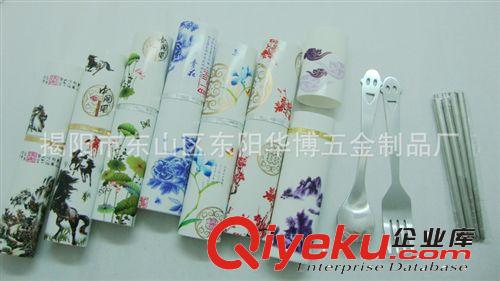 專業(yè)定制低碳環(huán)保不銹鋼餐具 中國(guó)風(fēng)便捷餐具三件套原始圖片2