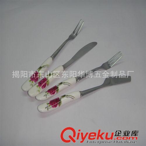 【中秋專用】陶瓷月餅刀叉 不銹鋼刀叉 小號月餅刀叉原始圖片2