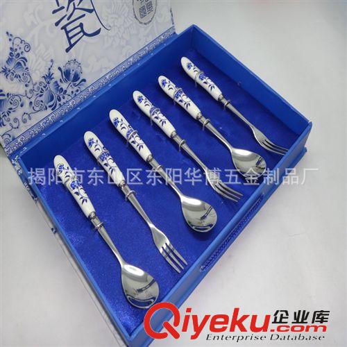 【中秋專用】陶瓷月餅刀叉 不銹鋼刀叉 小號月餅刀叉