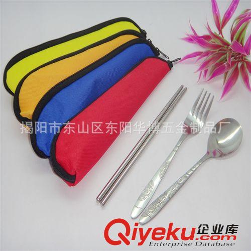 不銹鋼餐具 三角形環(huán)保勺筷 情侶套裝不銹鋼餐具原始圖片2