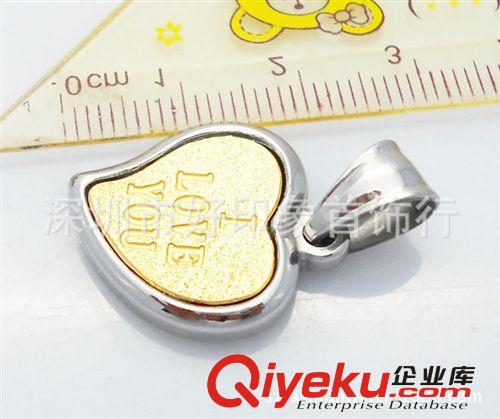 供應心形LOVE吊墜 gd精拋光吊墜 時尚韓版情侶吊墜 不銹鋼吊墜原始圖片2