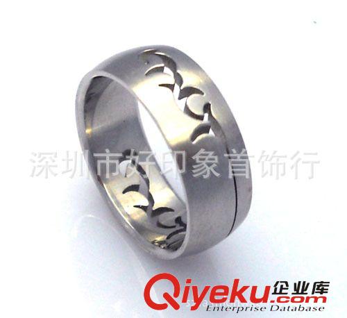 廠家供應鈦鋼裝飾戒指 精拋光鏤空時尚戒指 gd鏤空戒指原始圖片3