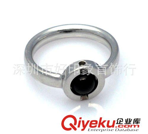 供應{zx1}設計生產的飾品戒指 黑色瑪瑙戒指 明星同款戒指原始圖片3