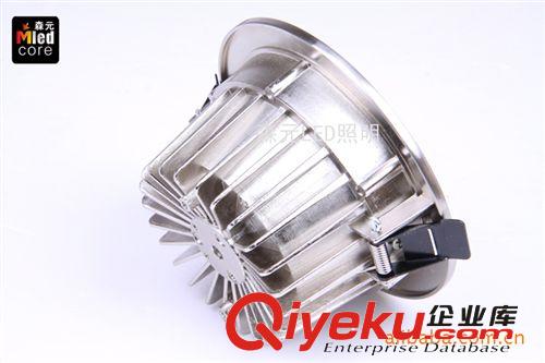 gd工程商業專用 電鍍沙鎳拉絲LED筒燈 M6系列4寸9W