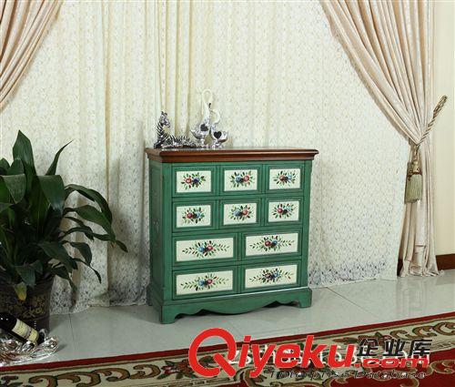 廠家生產(chǎn)批發(fā) gd歐美風格 橙色六斗收納柜 酒店 家居 實用柜
