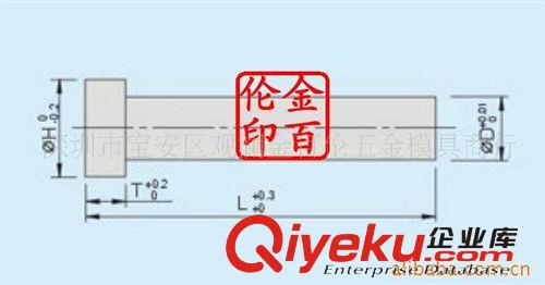 供應 SKH9  T型沖頭原始圖片2