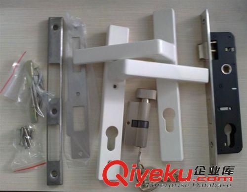 塑鋼門鎖 鋅合金鎖具 鋁合金平開門執(zhí)手鎖 窄鎖體 工程配套五金原始圖片3