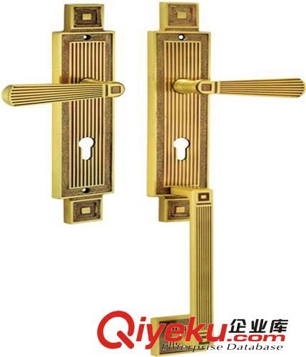 廠家批發銅門鎖 純銅插芯鎖 大拉手鎖 豪華別墅門鎖 工程鎖具原始圖片2
