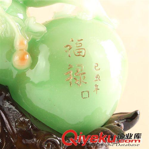 經(jīng)典工藝品(葫蘆)風(fēng)水?dāng)[件 樹脂家居裝飾品 仿玉工藝品 FF208