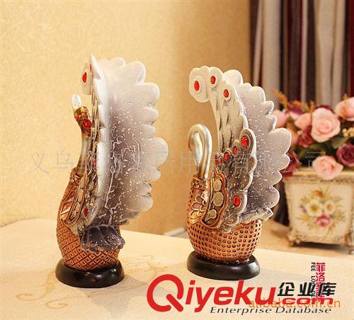廠家直銷 婚慶禮品 樹脂工藝品擺設 創(chuàng)意天鵝婚慶禮品批發(fā)FZ957原始圖片2