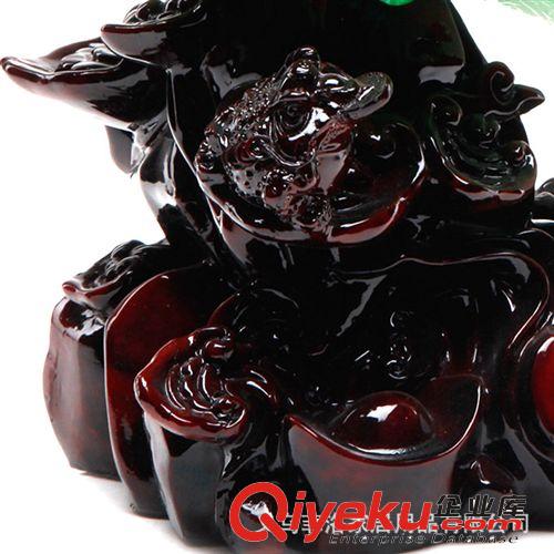 廠家直銷 樹脂擺件 仿玉百財(cái)如意禮品 家居裝飾品FF213大號(hào)原始圖片3