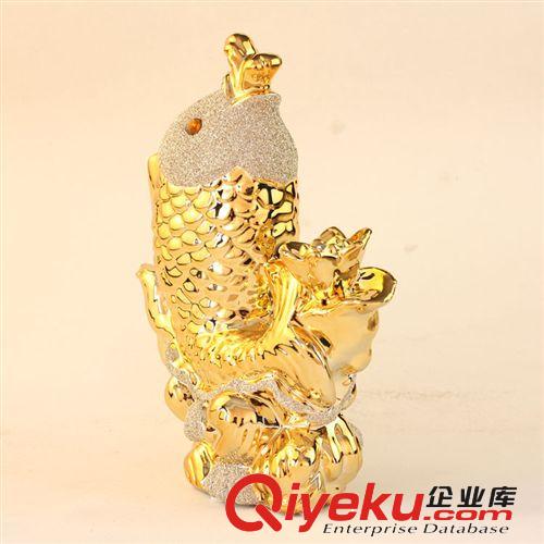 陶瓷魚擺件 吉祥家居裝飾品 陶瓷工藝品 商務(wù)禮品 XB393原始圖片2
