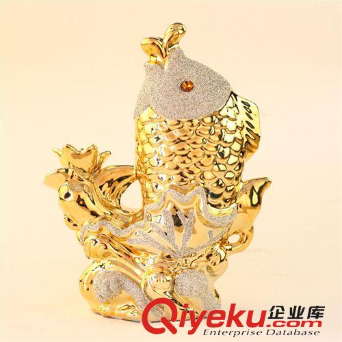 陶瓷魚擺件 吉祥家居裝飾品 陶瓷工藝品 商務(wù)禮品 XB393原始圖片3