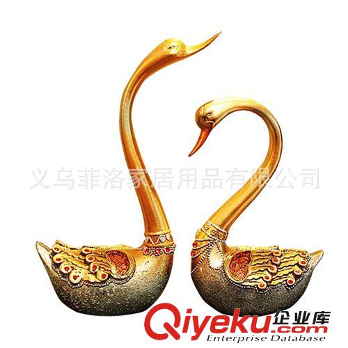 百萬(wàn)現(xiàn)貨 婚慶禮品 家居樹脂擺設(shè) 情侶天鵝 工藝品 廠家直銷FZ933