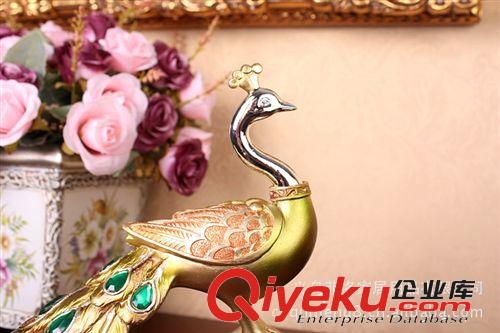 百萬現(xiàn)貨 樹脂工藝品 孔雀擺件 商務(wù)禮品 家庭裝飾品 批發(fā)XA492原始圖片2