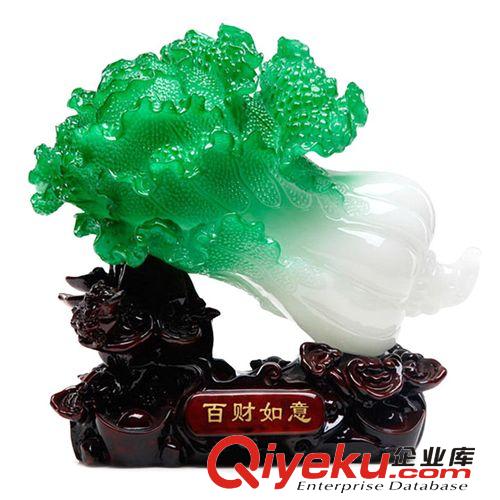 廠家直銷 樹脂擺件 仿玉百財(cái)如意禮品 家居裝飾品FF213大號(hào)