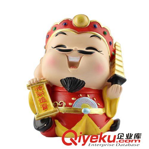 大禹家喜樹脂工藝品 家居飾品 創(chuàng)意禮品中號qcjb財神擺件9855